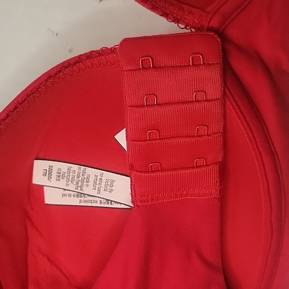 Victoria Secret Red Lacey Bra 386100 32DDD - Picture 5 of 7